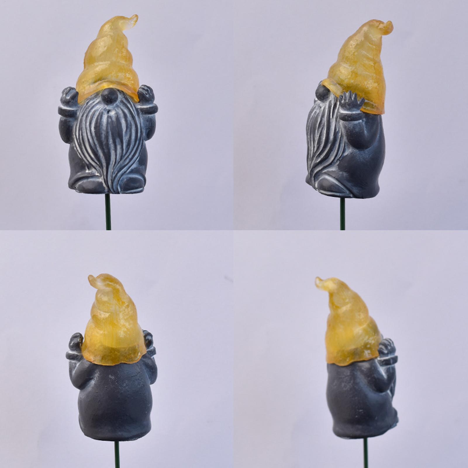 Resin Art Flower - Dekoratif Bahçe Kazıkları 3 Parçalı Parlayan