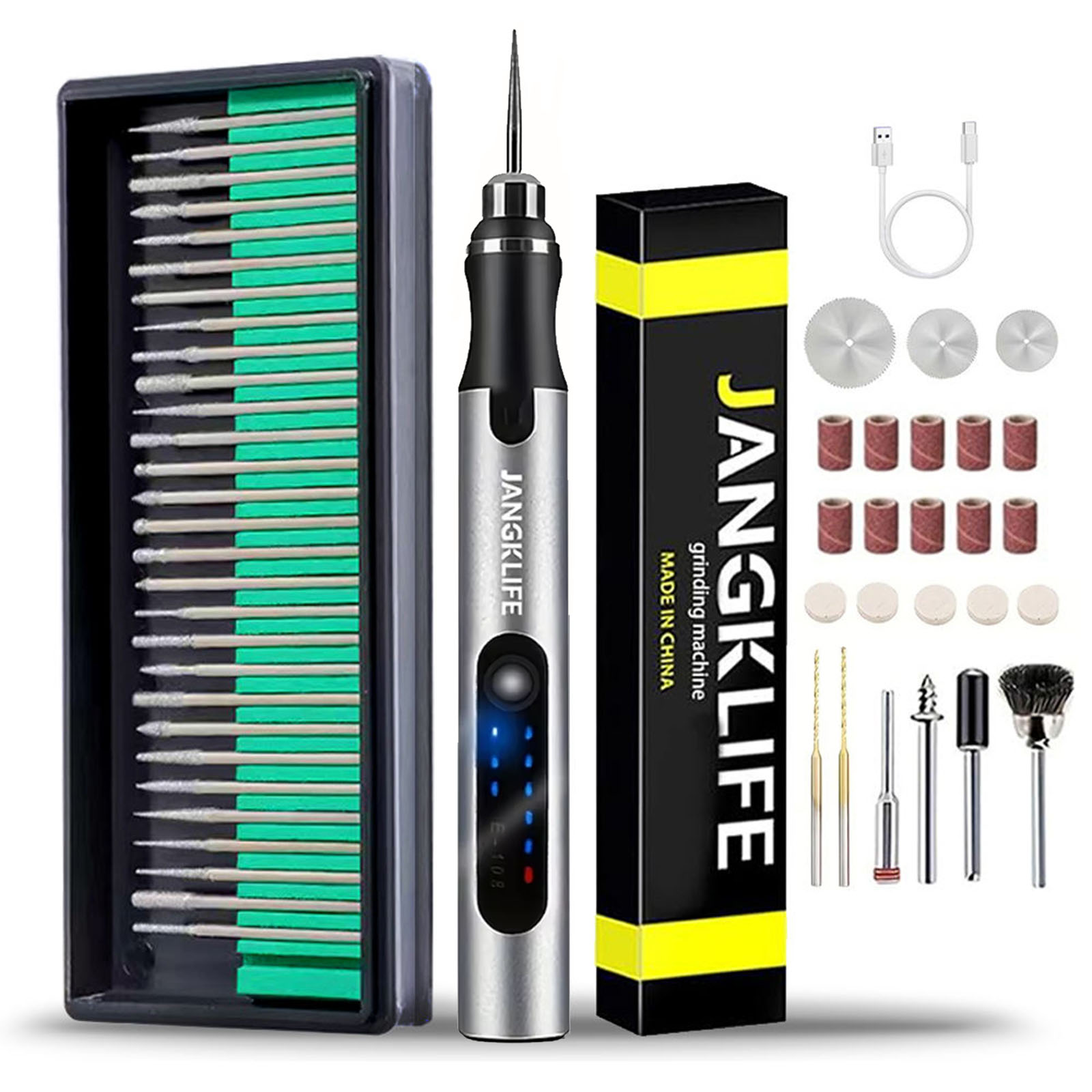 Resin Art Drill Machine - USB akülü döner Tool Kit için