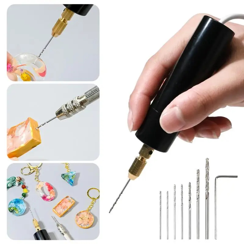 Resin Art Drill Machine - El Tipi Mini Elektrikli Matkap DIY