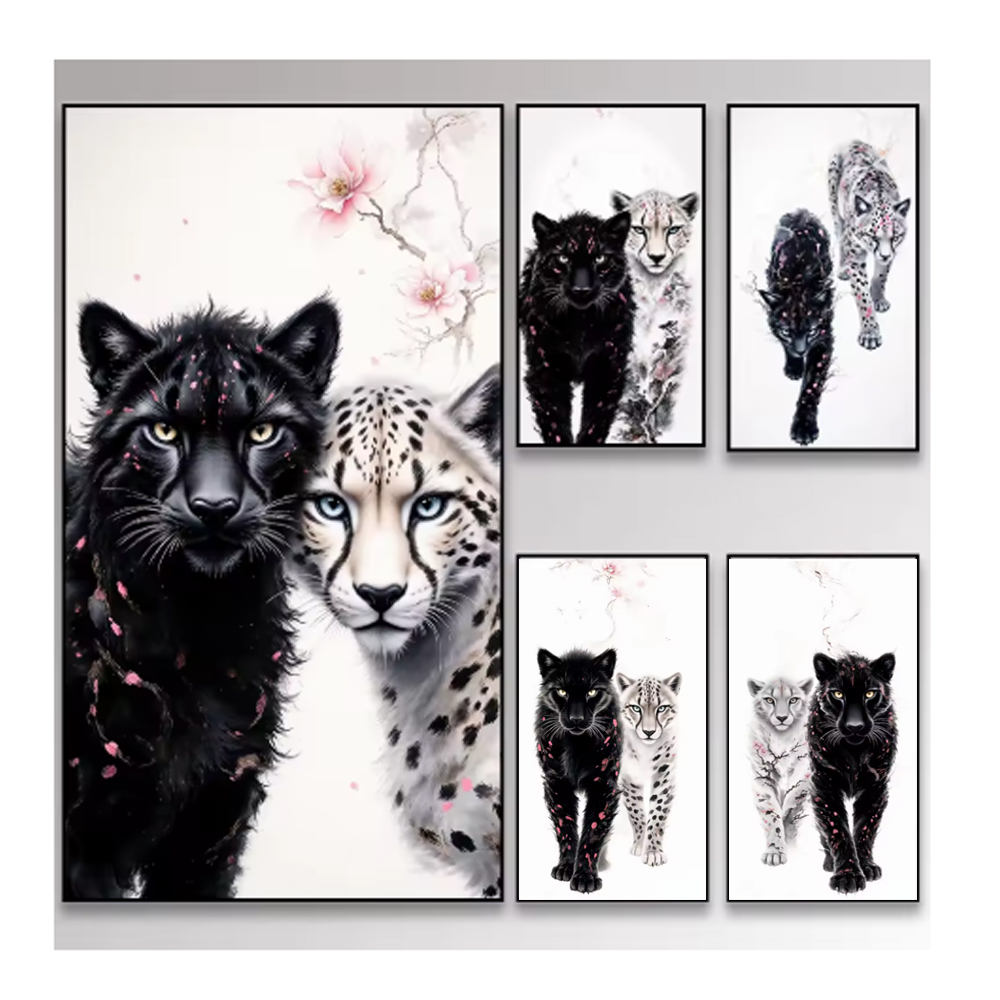 Resin Art Kit For Beginners - Shadow Leopard 5D Diy Elmas Boyama