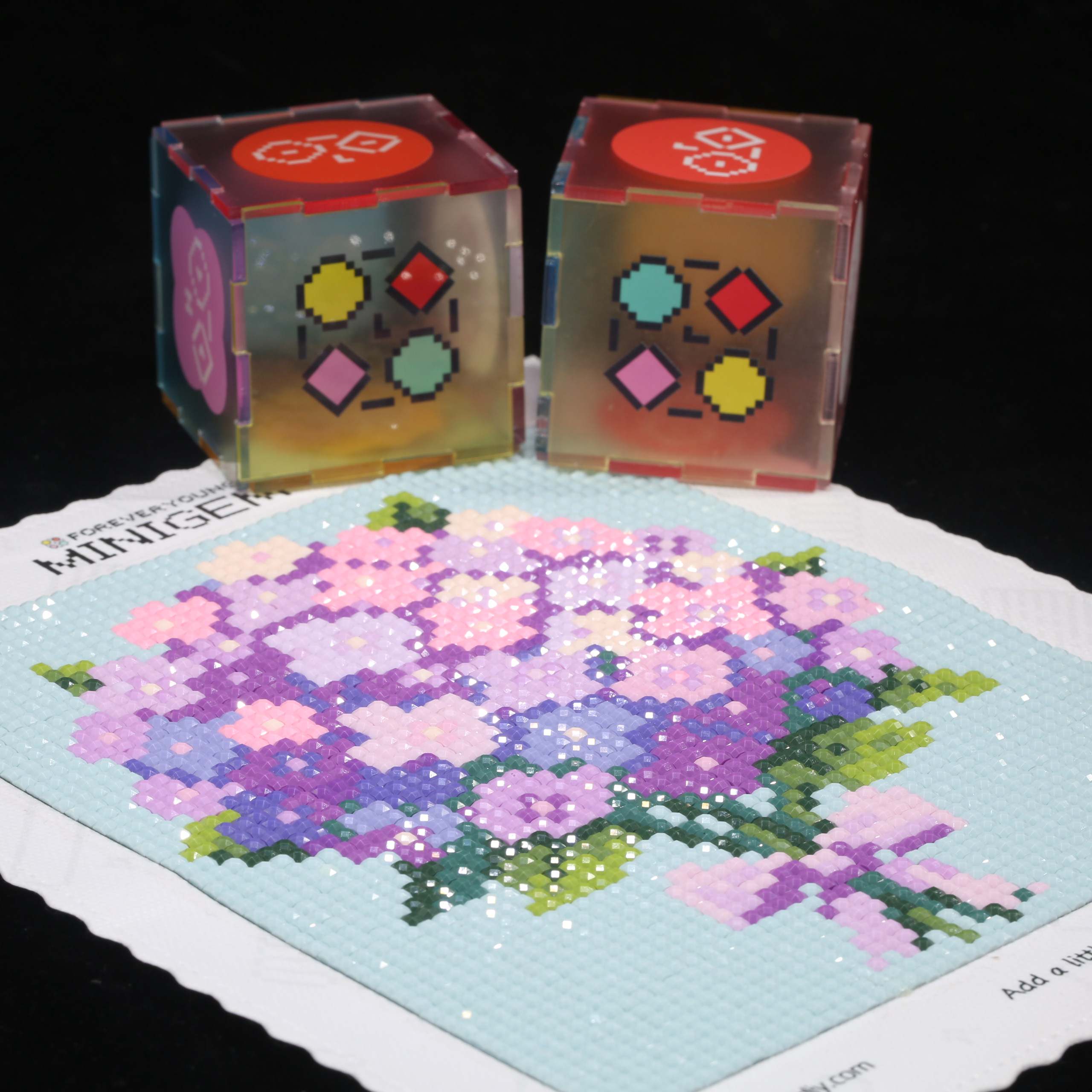 Resin Art Kit For Beginners - Minigem ® Mor Ortanca 5D Elmas