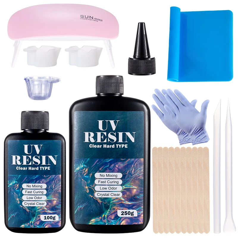 Resin Art Epoxy - Sert UV Reçine Tutkal Seti Hızlı