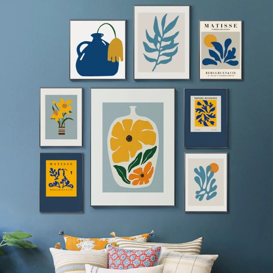 Resin Art Flower - Henri Matisse Picasso Posterleri Baskılar Çiçek