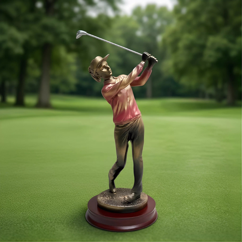 Resin Art Name - İskandinav Sanatı Ev Dekoru Golf Figürü