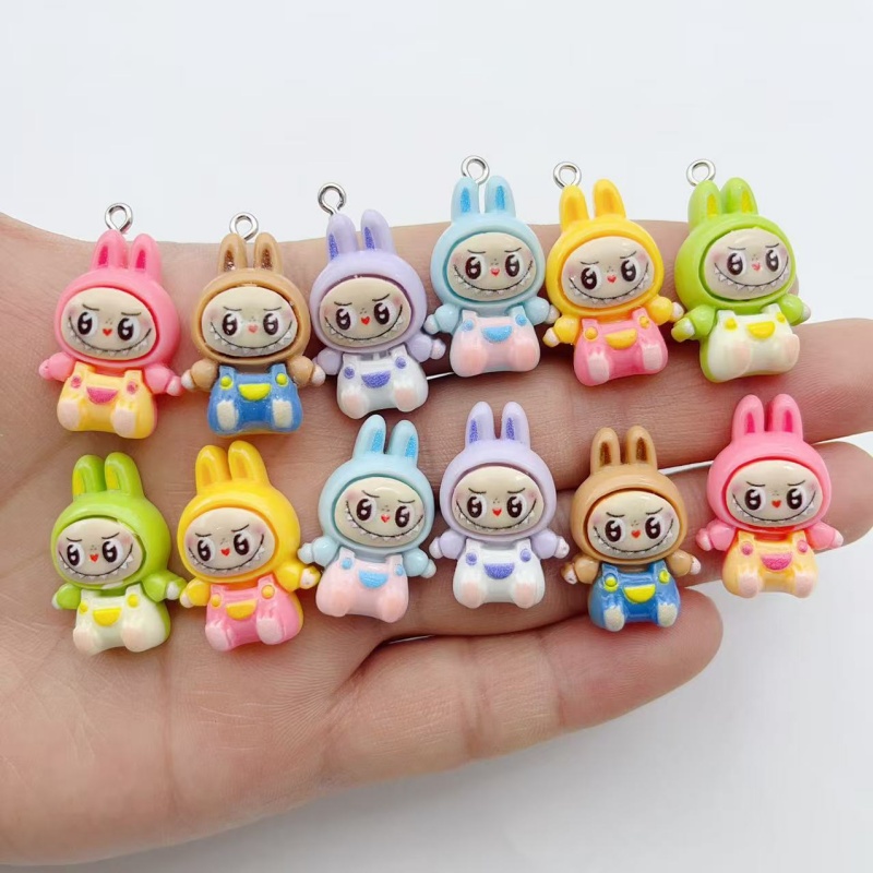 Resin Art Love - 10 adet Kawaii Tavşan Çilek Evi