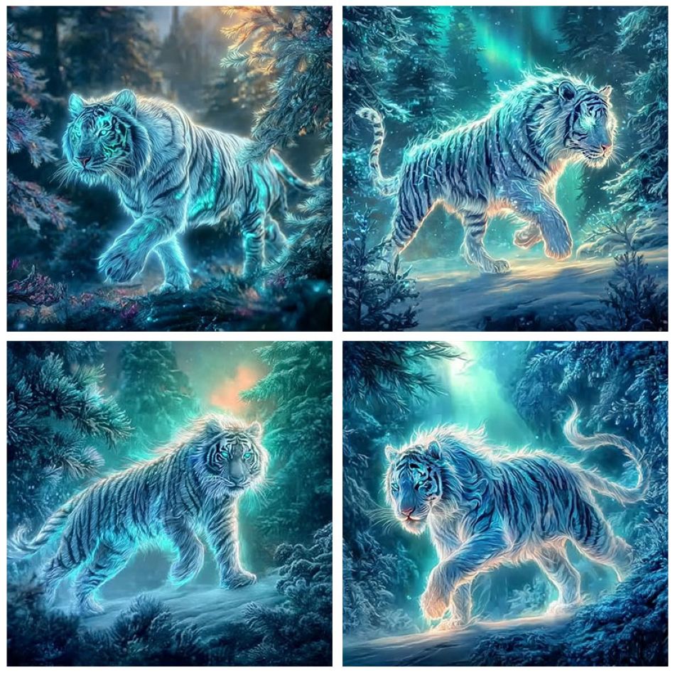 Resin Art Kit For Beginners - CHENISTORY Tiger 5d Yetişkinler İçin Elmas