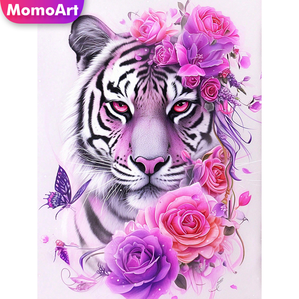 Resin Art Rose - Momoart Yeni Varış Elmas Nakış Kaplan