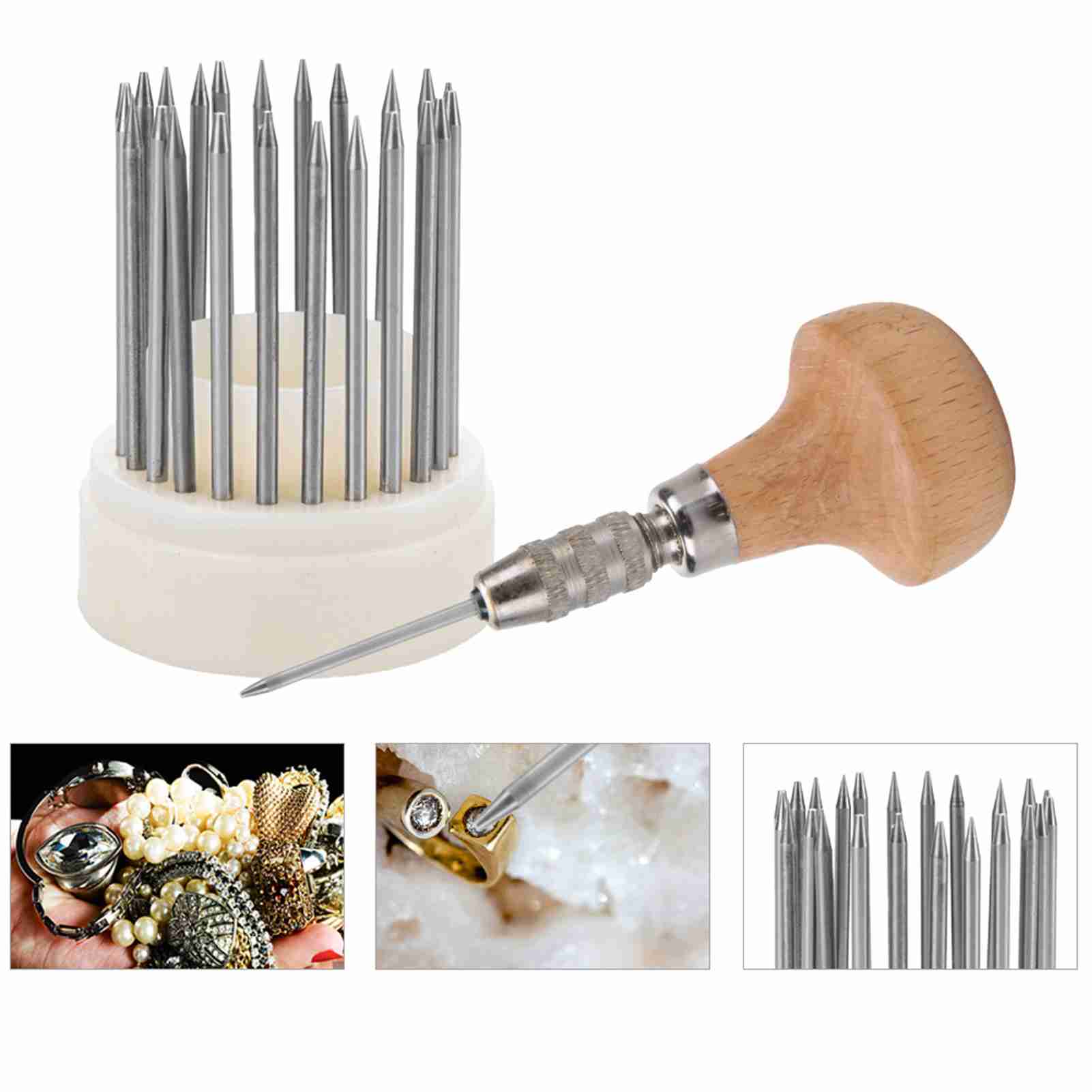 Resin Art Drill Machine - 23 adet Boncuk alet takımı Graver