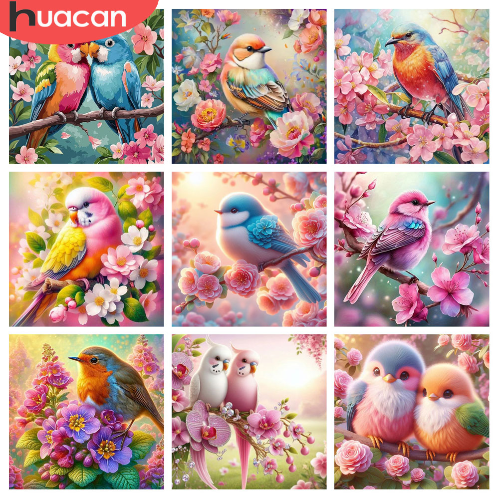 HUACAN Elmas Boyama Kuş Çiçek  - Resin Art Rose incelemesi ve fiyatı