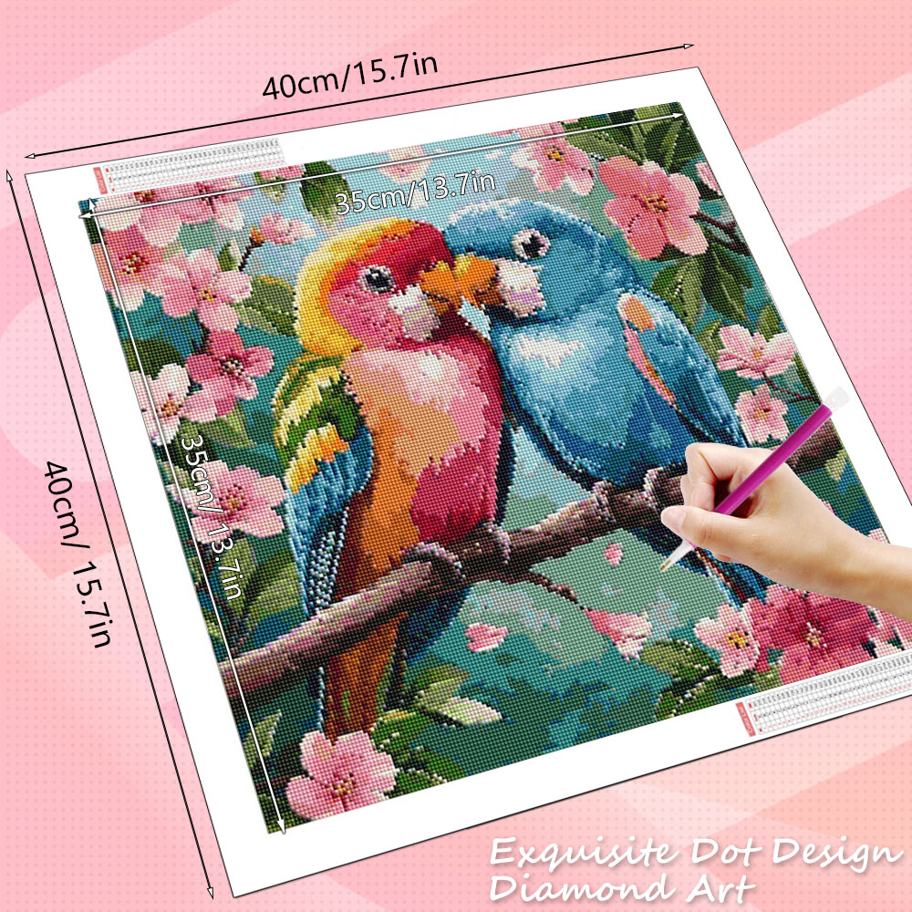 HUACAN Elmas Boyama Kuş Çiçek  - Resin Art Rose incelemesi ve fiyatı