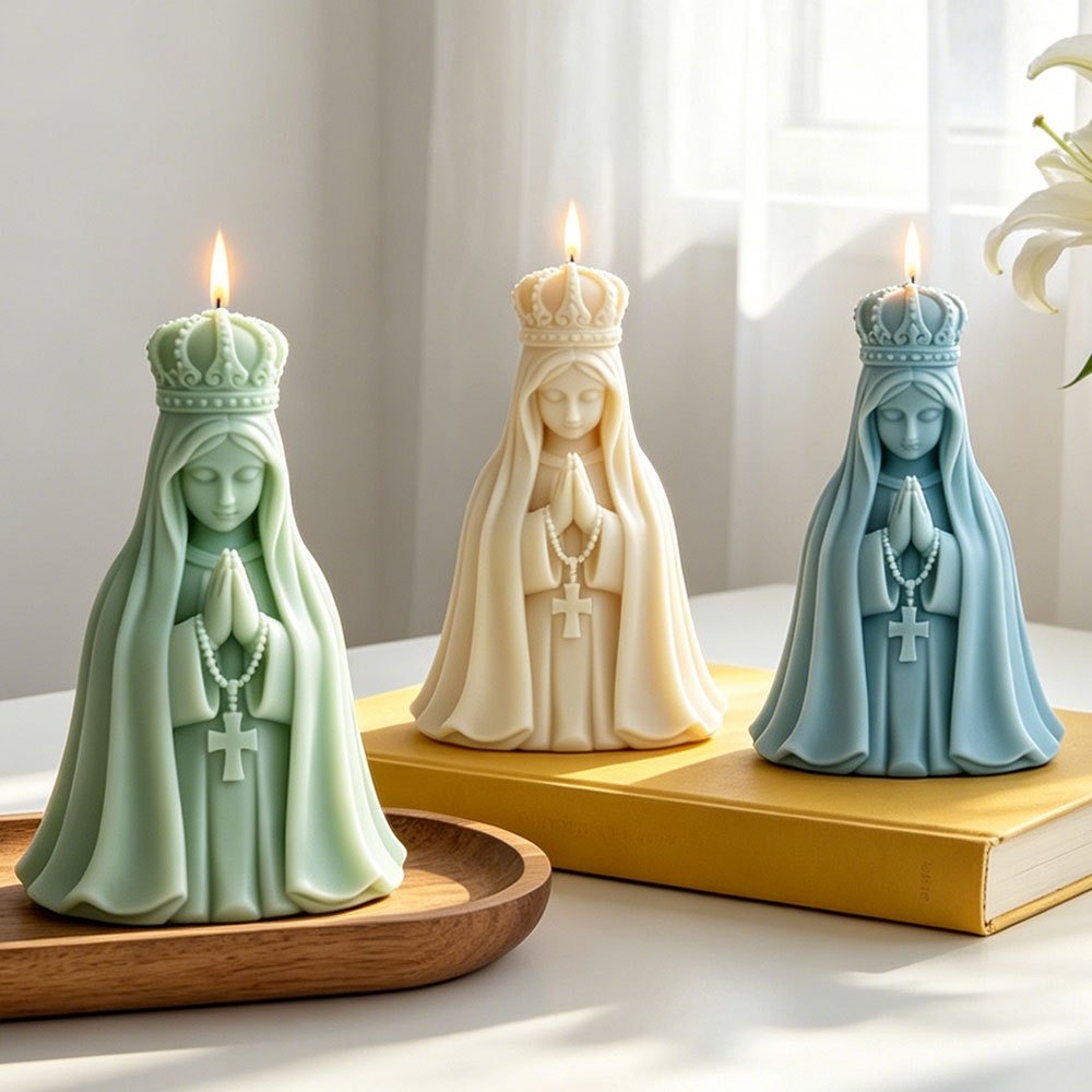 3D Meryem Ana Silikon Mum Kalı - Resin Art Furniture incelemesi ve fiyatı