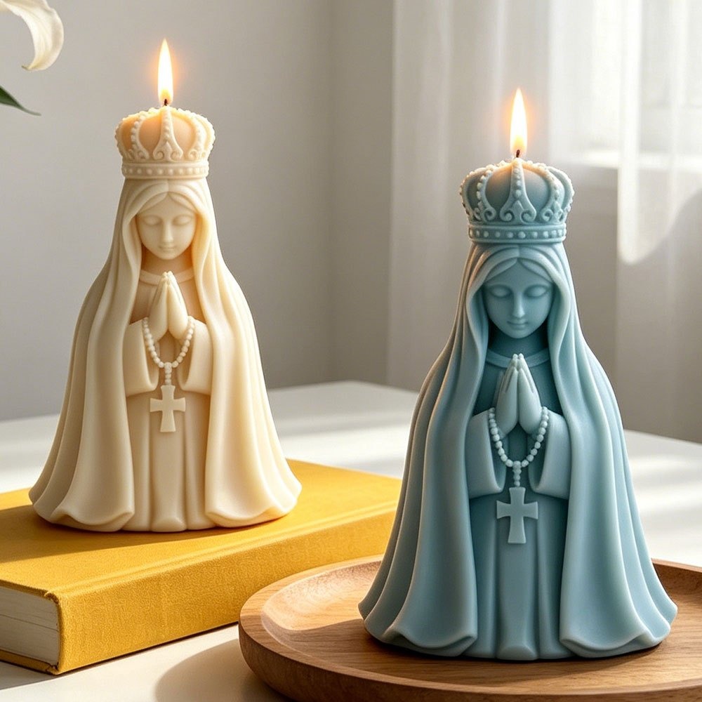 3D Meryem Ana Silikon Mum Kalı - Resin Art Furniture incelemesi ve fiyatı