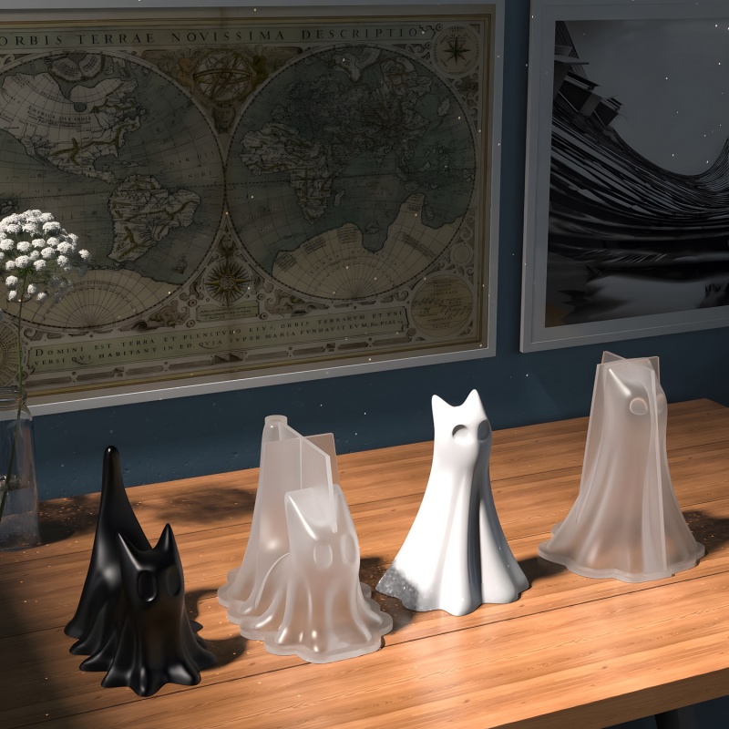 Hayalet Kedi Cadılar Bayramı M - Resin Art Epoxy incelemesi ve fiyatı