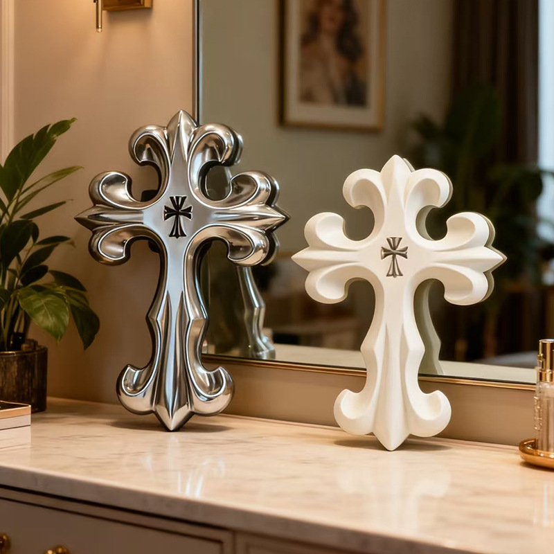 Retro çapraz duvar dekoru goti - Resin Art Furniture incelemesi ve fiyatı