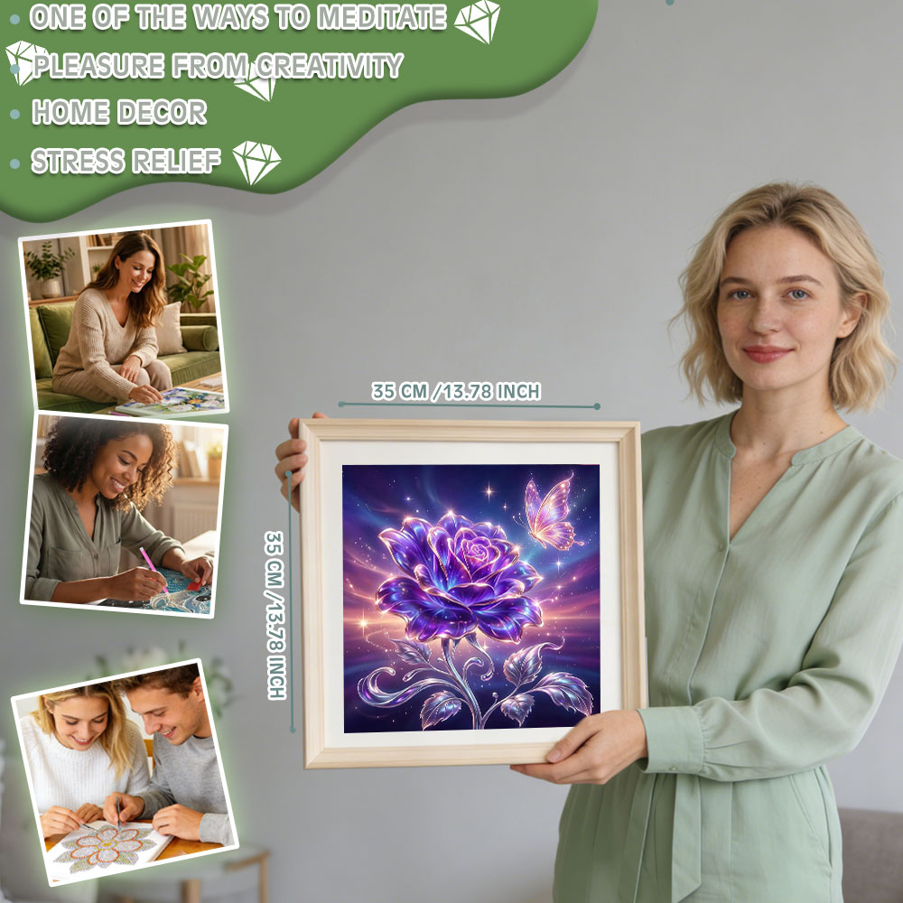 Huacan Tam Kare Yuvarlak Elmas - Resin Art Rose incelemesi ve fiyatı