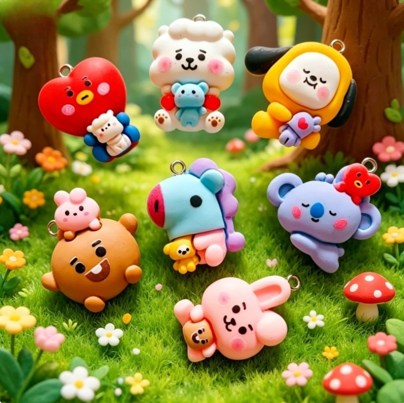 7 adet BT21 Reçine Karikatür F - Resin Art Love incelemesi ve fiyatı