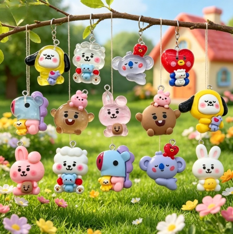 7 adet BT21 Reçine Karikatür F - Resin Art Love incelemesi ve fiyatı