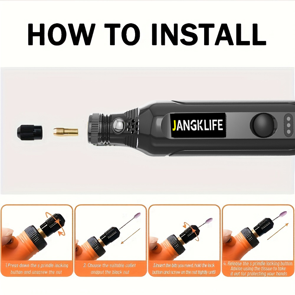 USB akülü döner Tool Kit için  - Resin Art Drill Machine incelemesi ve fiyatı