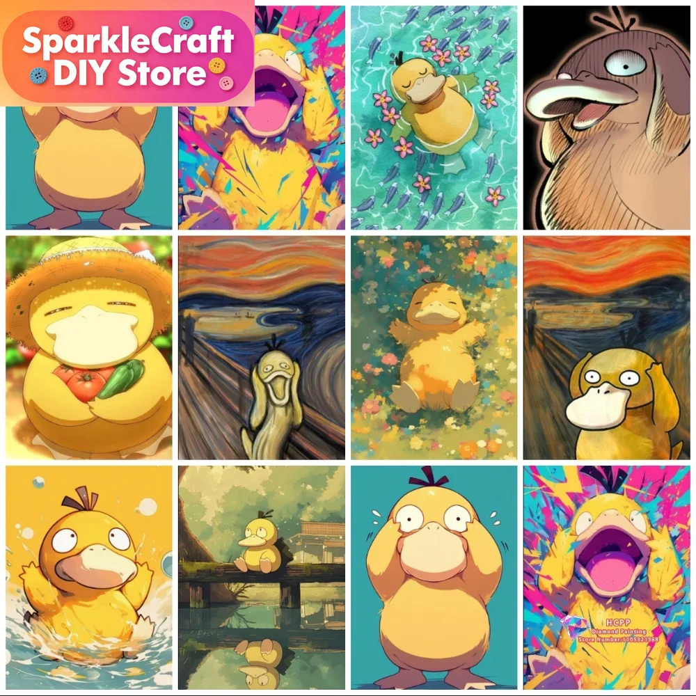 1 adet çerçevesiz Psyduck Kari - Resin Art Wall Decor incelemesi ve fiyatı