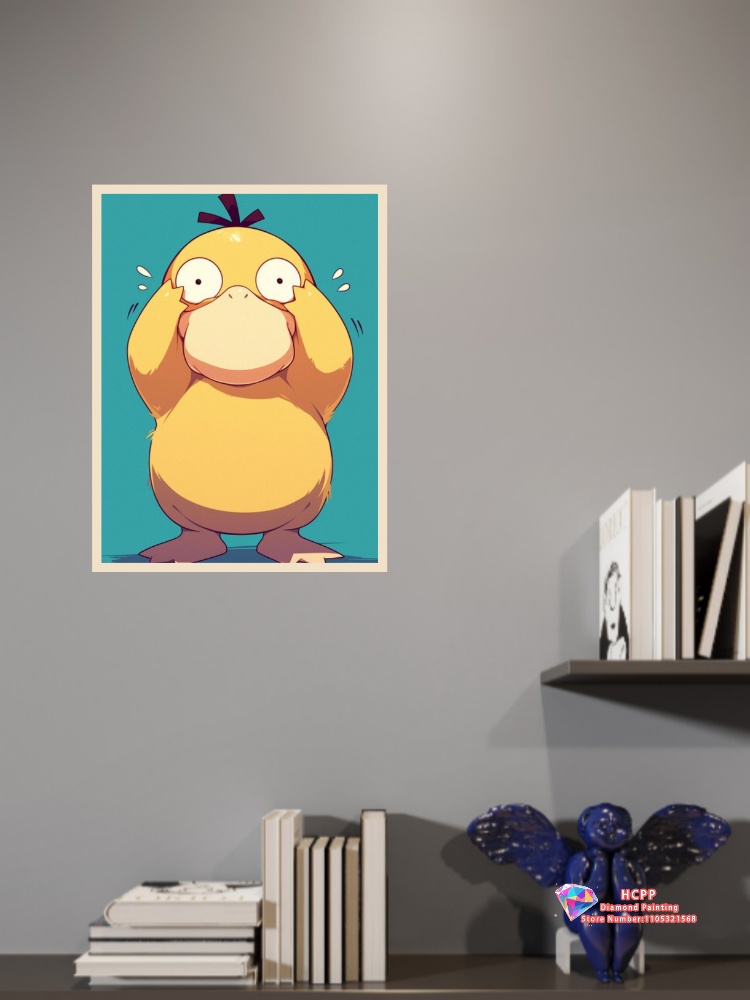 1 adet çerçevesiz Psyduck Kari - Resin Art Wall Decor incelemesi ve fiyatı