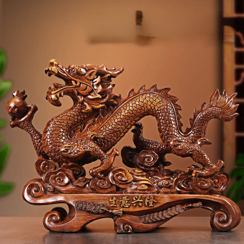 Şanslı ejderha süsler zenginli - Resin Art Furniture incelemesi ve fiyatı