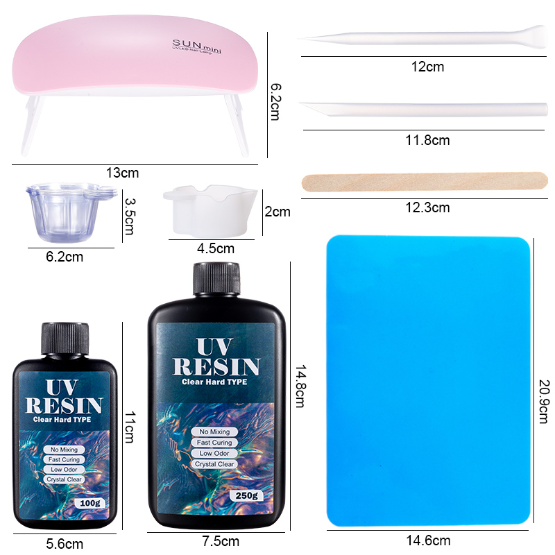 100g/250g Şeffaf UV Reçine Ser - Resin Art Kit For Beginners incelemesi ve fiyatı